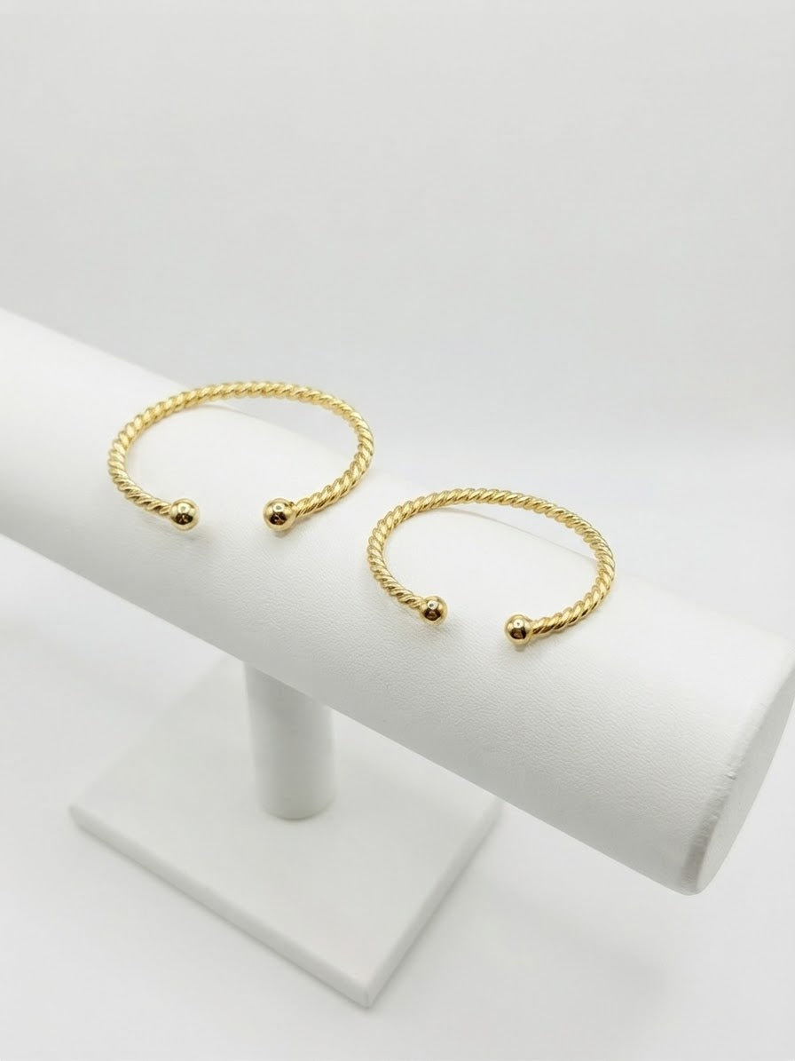 TORQUE BANGLES 9CT GOLD
