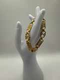11MM STARS & BARS 9CT GOLD BRACELET